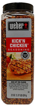 Kick'n Chicken Seasoning - Weber - 22 oz