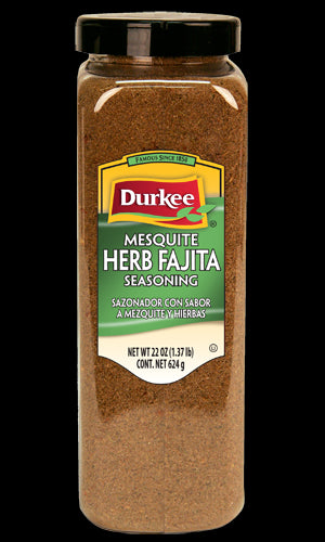 Durkee Mesquite Herb & Fajita Season, 22 oz