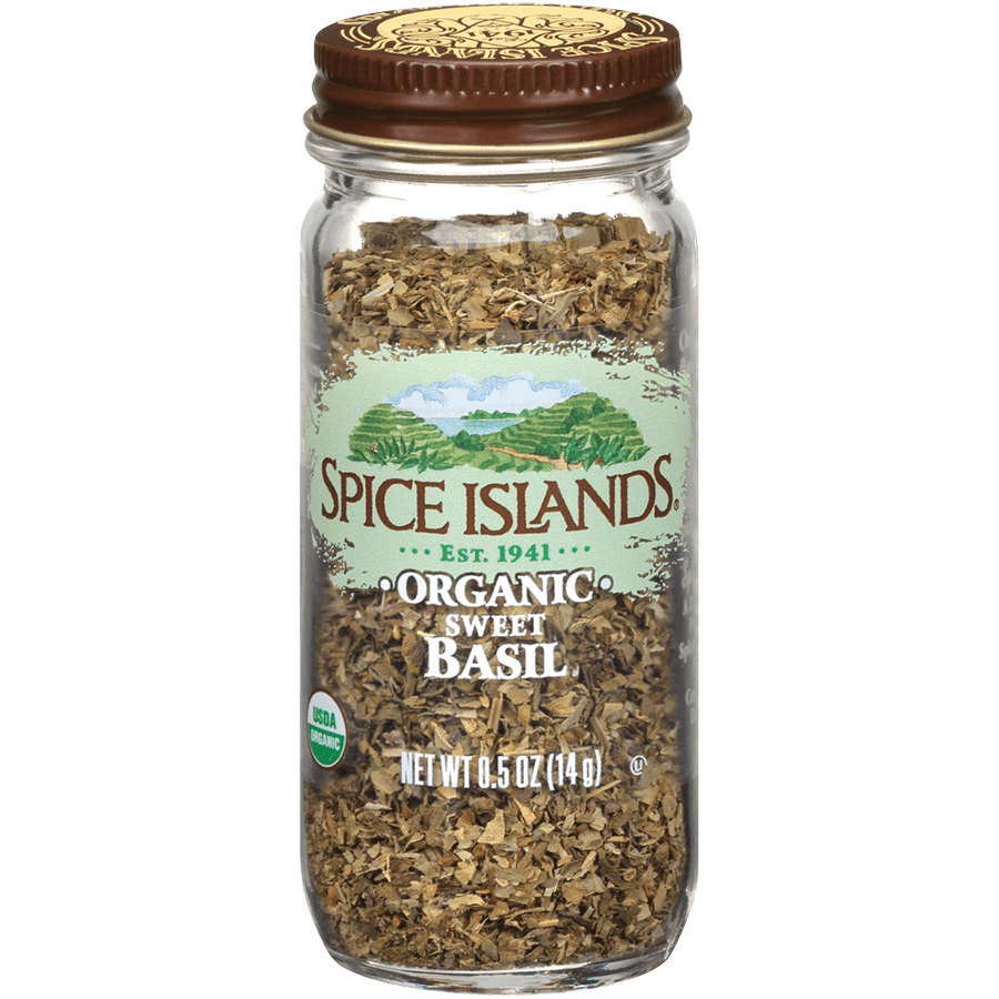 Spice Islands Organic Sweet Basil, 0.5 oz.