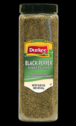 Durkee Black Pepper Shaker Grind, 16 oz