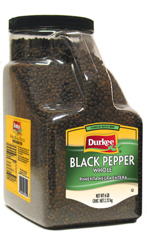 Durkee Whole Black Pepper, 6 lb