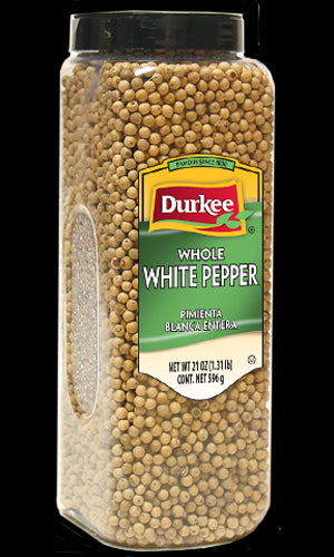 Durkee Pepper, White Whole 21 oz