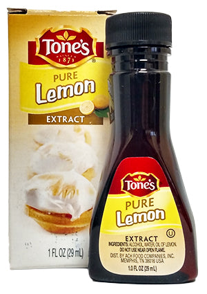 Tone's Pure Lemon Extract, 1 oz