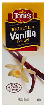 Tone's Vanilla Extract, Pure, 2 oz