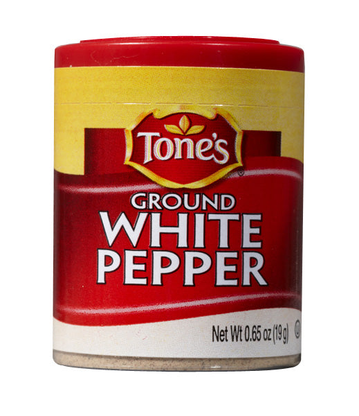 Tone's White Ground Pepper, (Pack of 6)