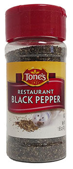 Tone's Restaurant Black Pepper 1.65 oz.